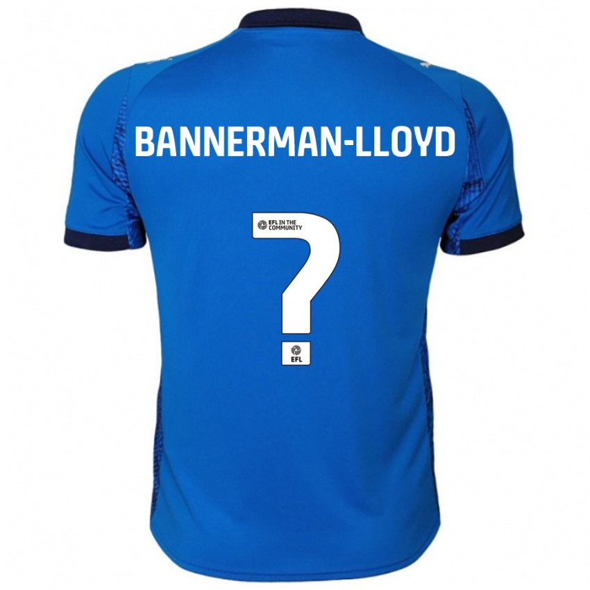 ילדים Macey Bannerman-Lloyd #0 כחול לבן ג'רזי ביתית 2025/26 חולצה קצרה