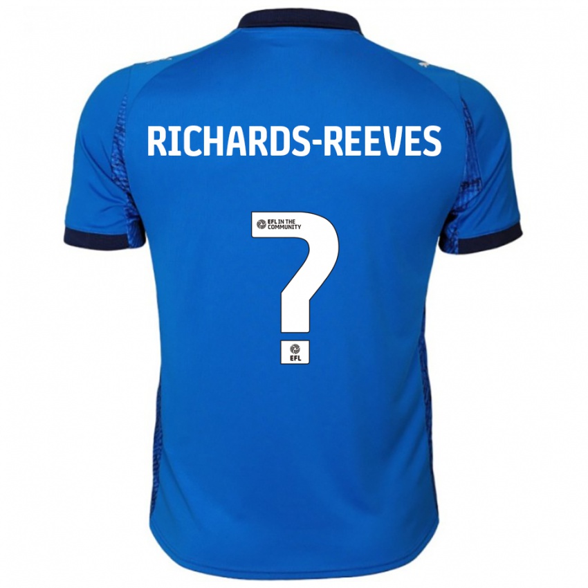 ילדים Phoebe Richards-Reeves #0 כחול לבן ג'רזי ביתית 2025/26 חולצה קצרה