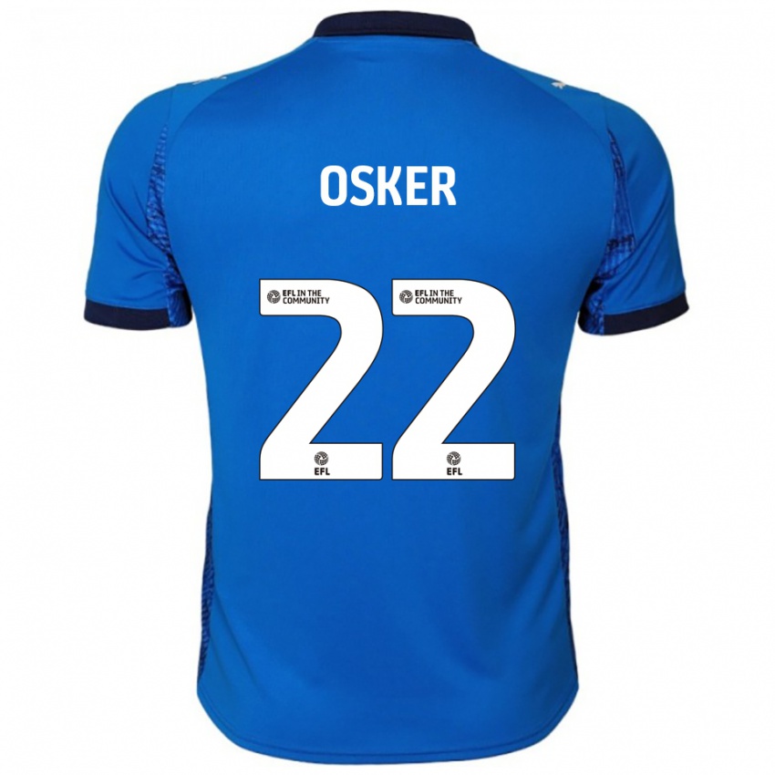 ילדים Edyn Osker #22 כחול לבן ג'רזי ביתית 2025/26 חולצה קצרה