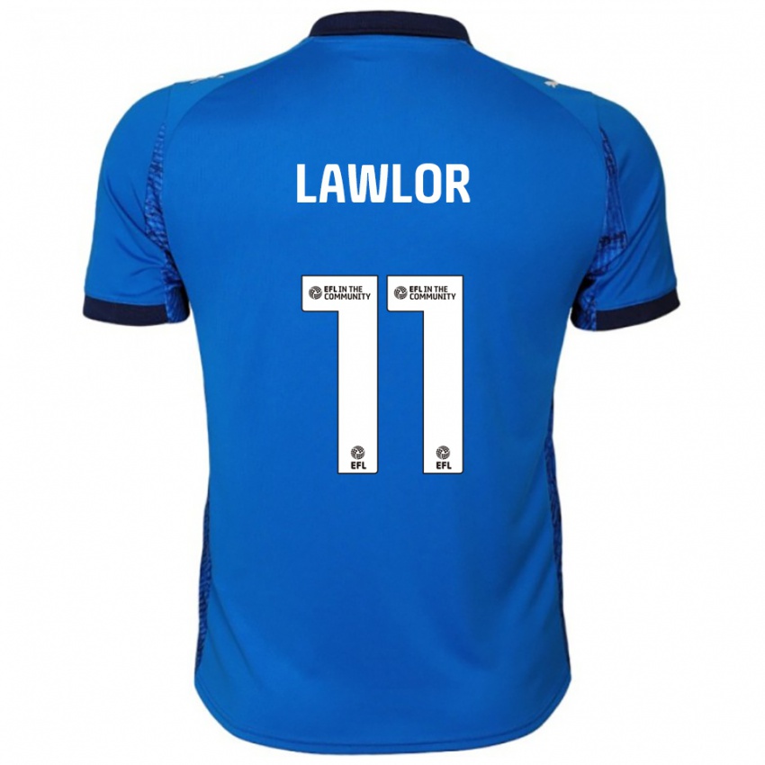 ילדים Megan Lawlor #11 כחול לבן ג'רזי ביתית 2025/26 חולצה קצרה