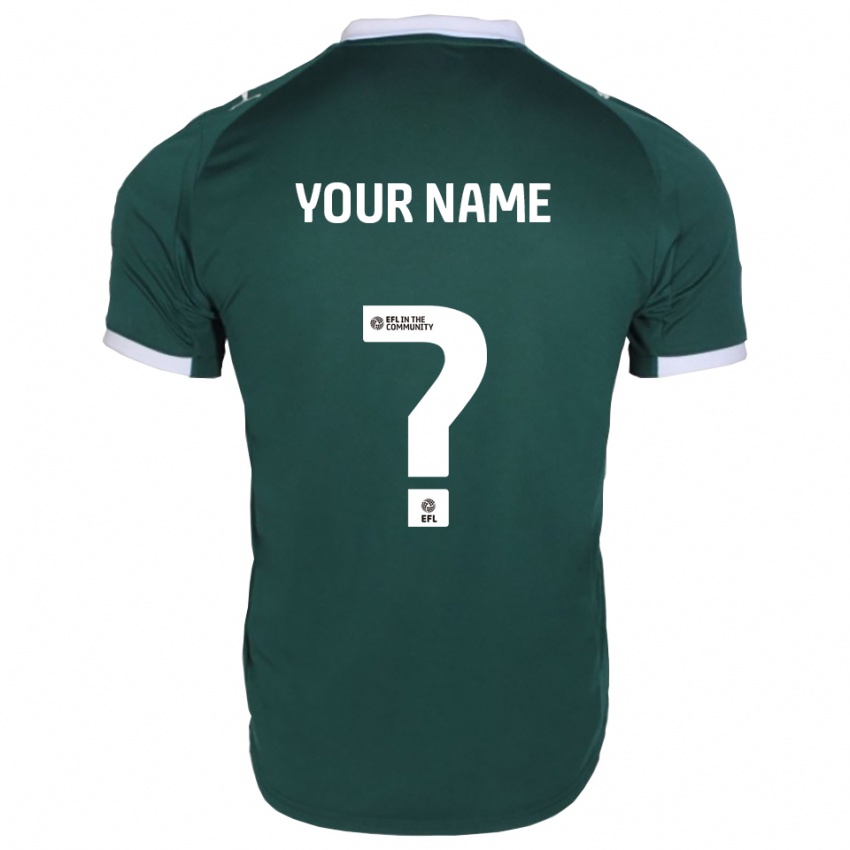 ילדים השם שלך #0 ירוק לבן ג'רזי ביתית 2025/26 חולצה קצרה