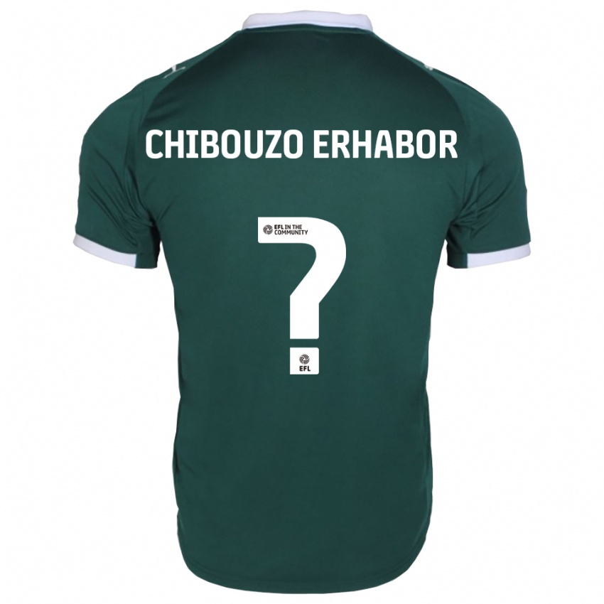 ילדים Comfort Chibouzo Erhabor #0 ירוק לבן ג'רזי ביתית 2025/26 חולצה קצרה