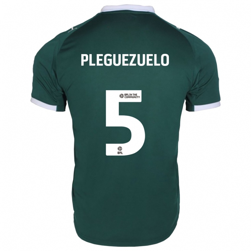 ילדים חוליו פלגסואלו #5 ירוק לבן ג'רזי ביתית 2025/26 חולצה קצרה