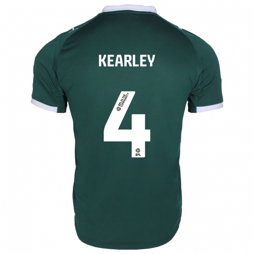 ילדים Amii Kearley #4 ירוק לבן ג'רזי ביתית 2025/26 חולצה קצרה