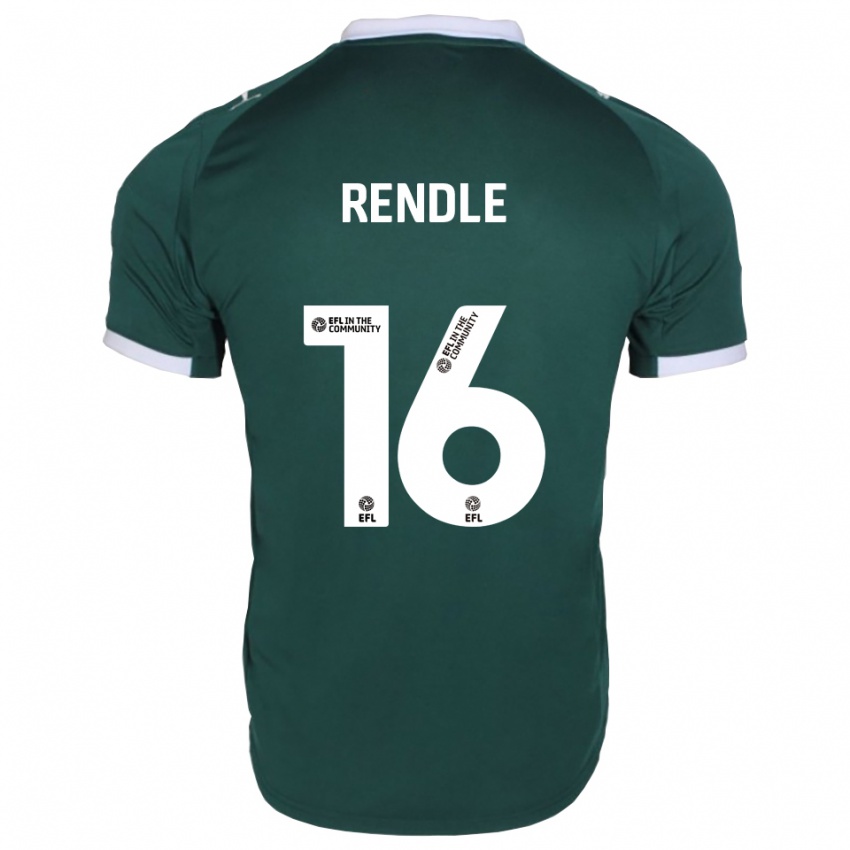 ילדים Jared Rendle #16 ירוק לבן ג'רזי ביתית 2025/26 חולצה קצרה