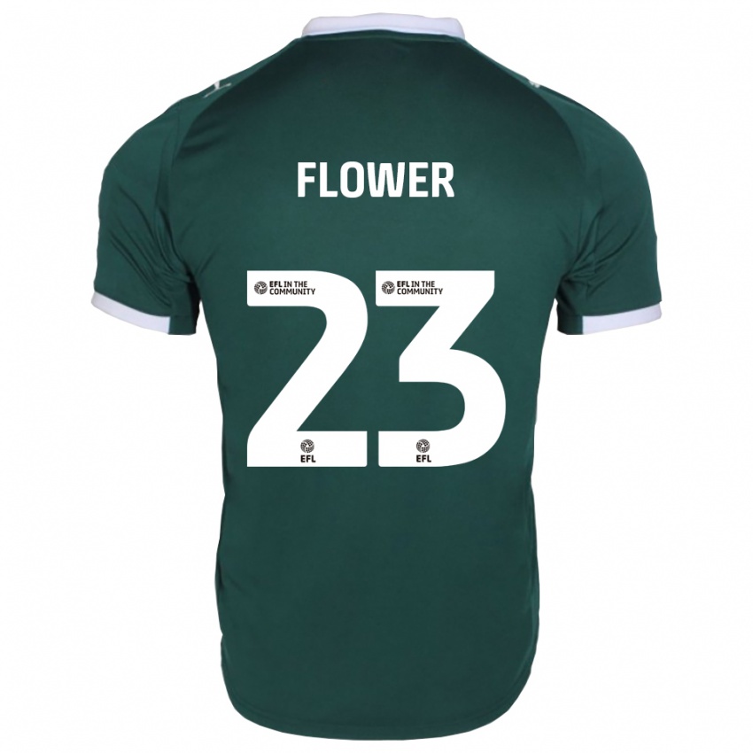 ילדים ג'ק פרח #23 ירוק לבן ג'רזי ביתית 2025/26 חולצה קצרה