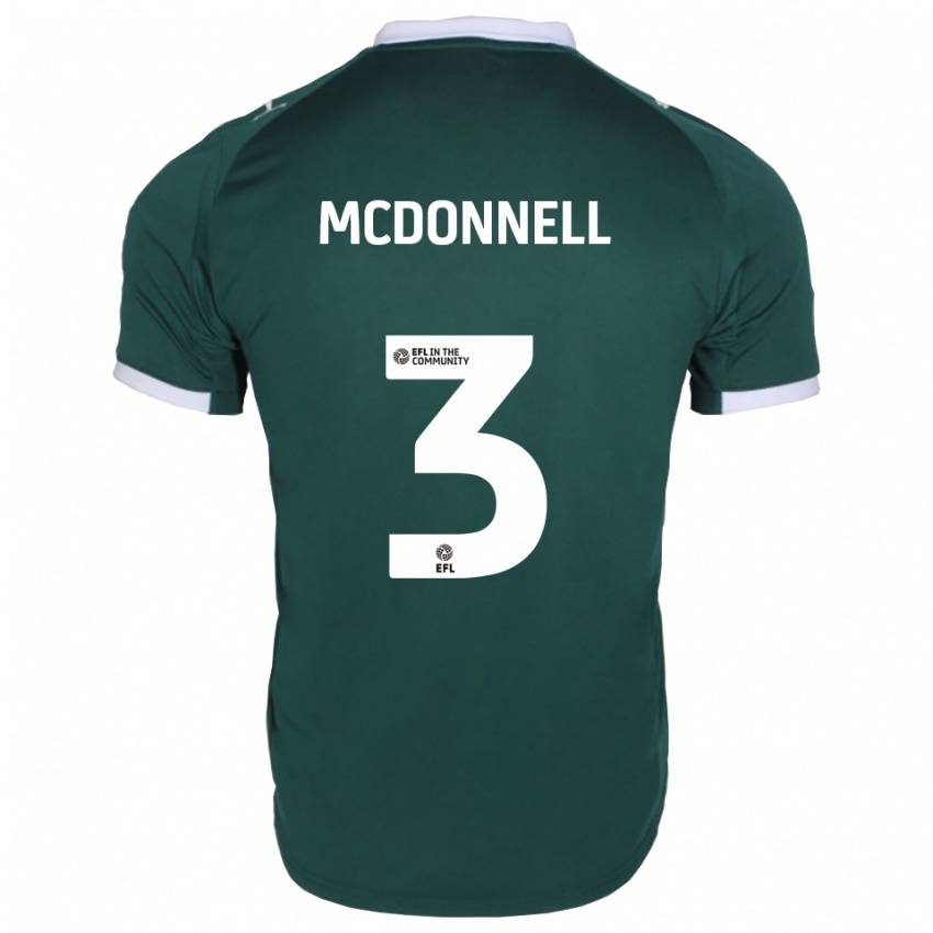 ילדים רוזי מקדונל #3 ירוק לבן ג'רזי ביתית 2025/26 חולצה קצרה