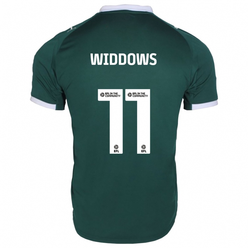 ילדים ג'ייד אלמנות #11 ירוק לבן ג'רזי ביתית 2025/26 חולצה קצרה