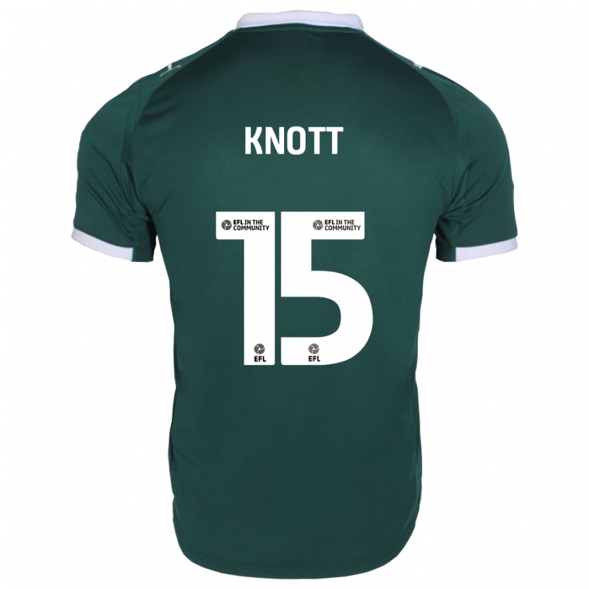 ילדים Georgie Knott #15 ירוק לבן ג'רזי ביתית 2025/26 חולצה קצרה