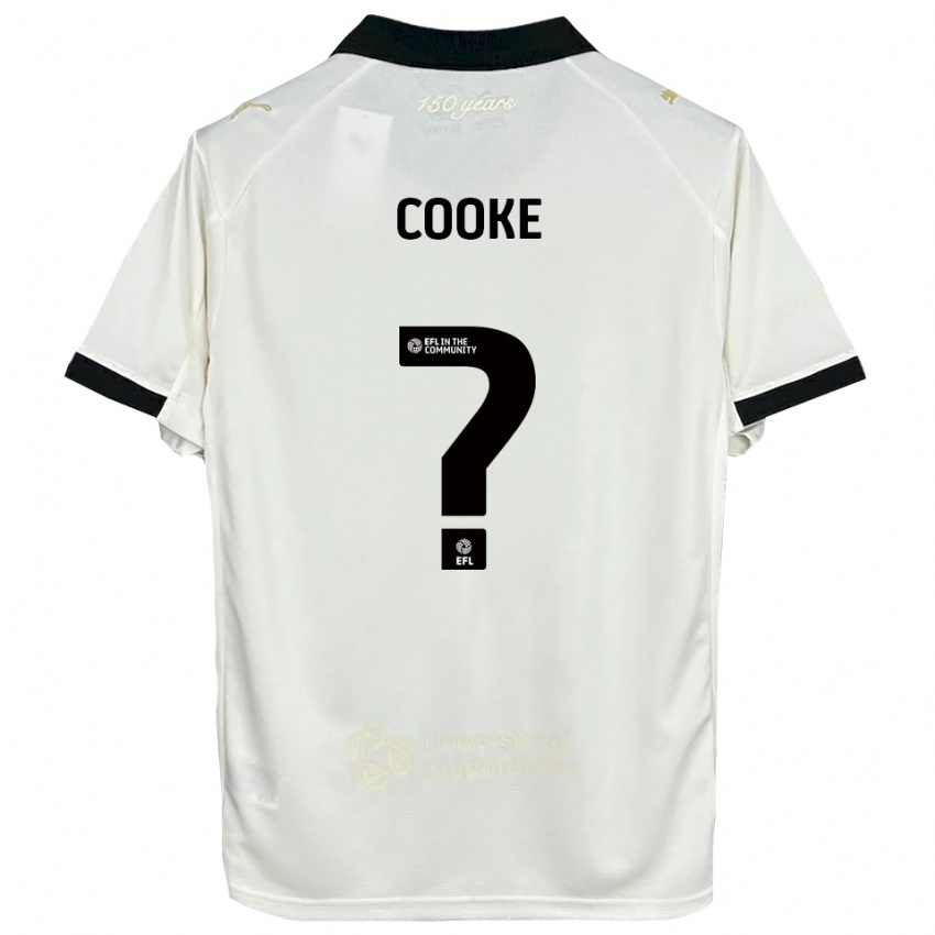 ילדים Alyssa Cooke #0 לבן פנינה שחור ג'רזי ביתית 2025/26 חולצה קצרה