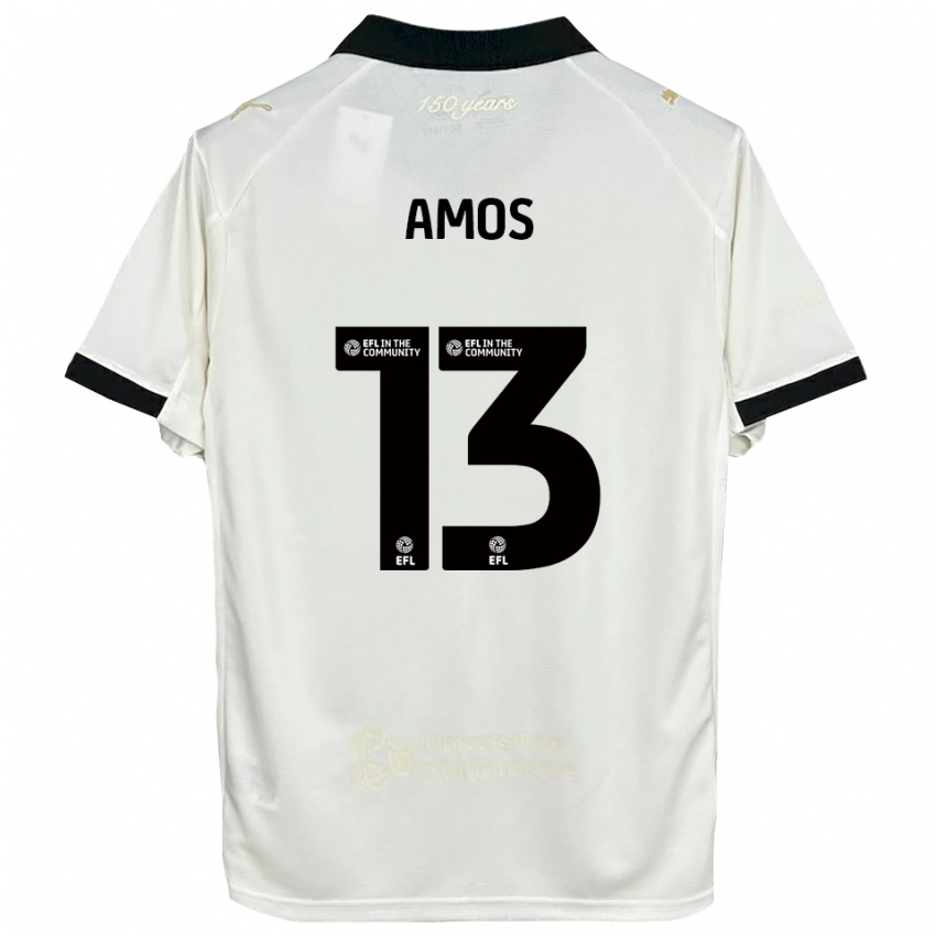 ילדים בן איימוס #13 לבן פנינה שחור ג'רזי ביתית 2025/26 חולצה קצרה