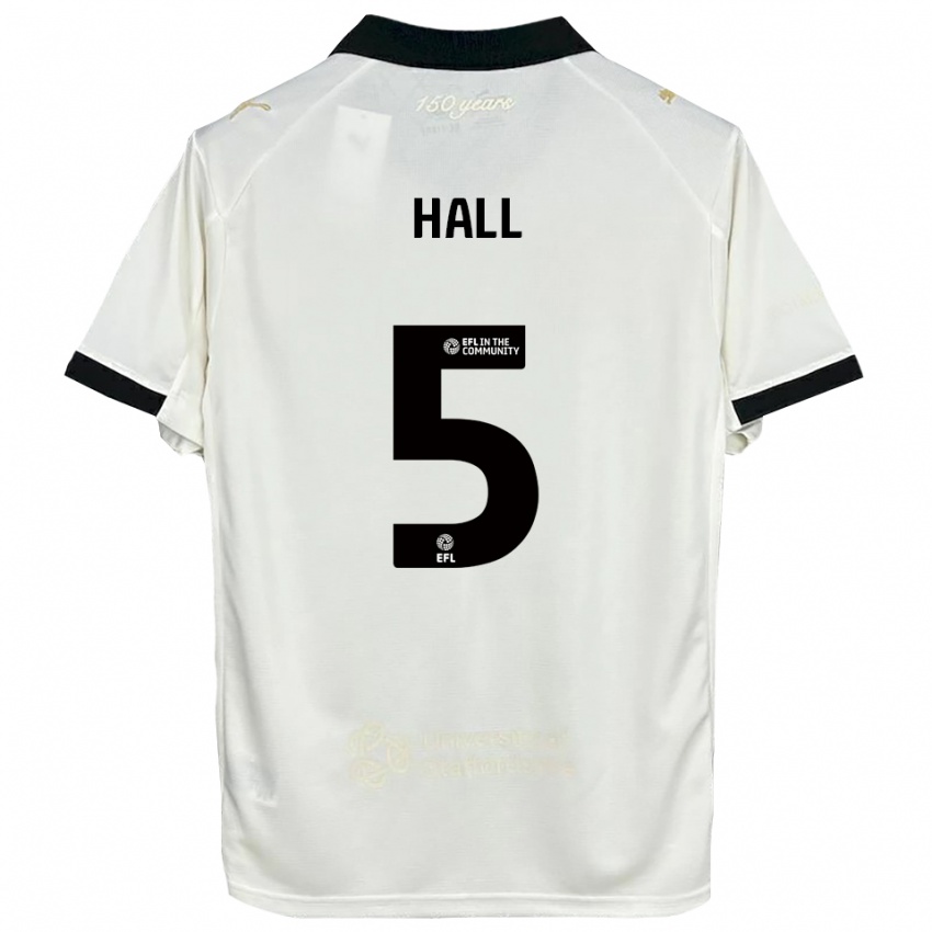 ילדים Connor Hall #5 לבן פנינה שחור ג'רזי ביתית 2025/26 חולצה קצרה