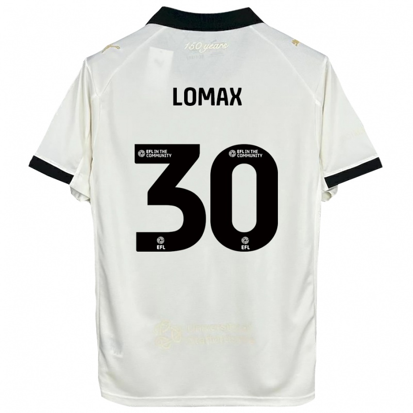 ילדים בן לומקס #30 לבן פנינה שחור ג'רזי ביתית 2025/26 חולצה קצרה