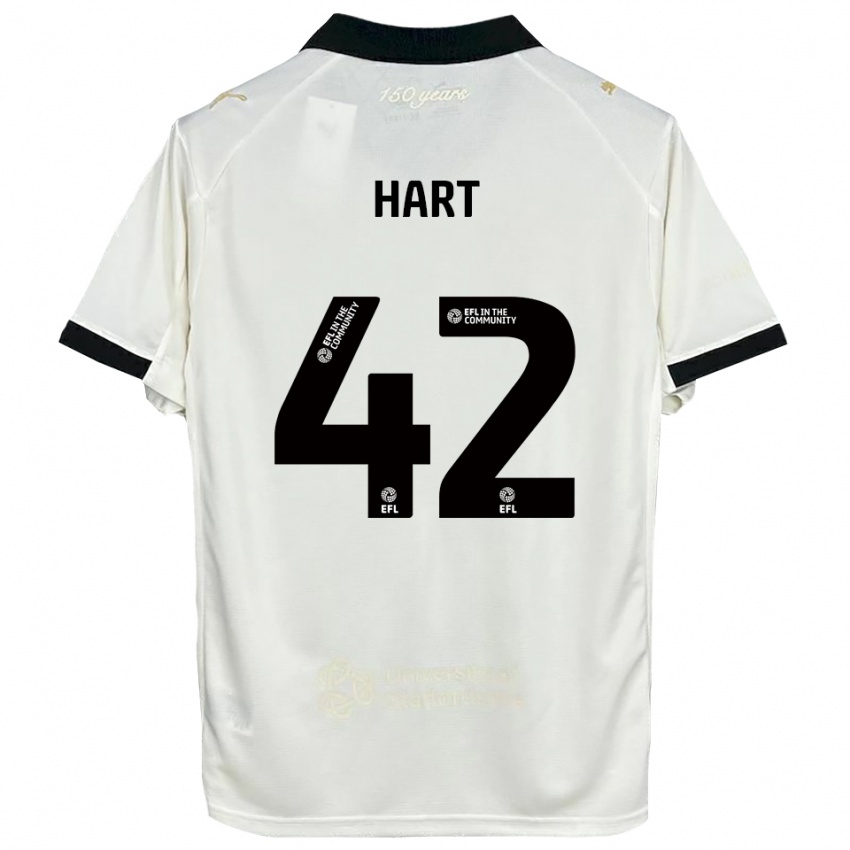 ילדים סם הארט #42 לבן פנינה שחור ג'רזי ביתית 2025/26 חולצה קצרה