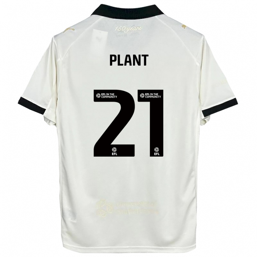 ילדים ג'יימס פלאנט #21 לבן פנינה שחור ג'רזי ביתית 2025/26 חולצה קצרה
