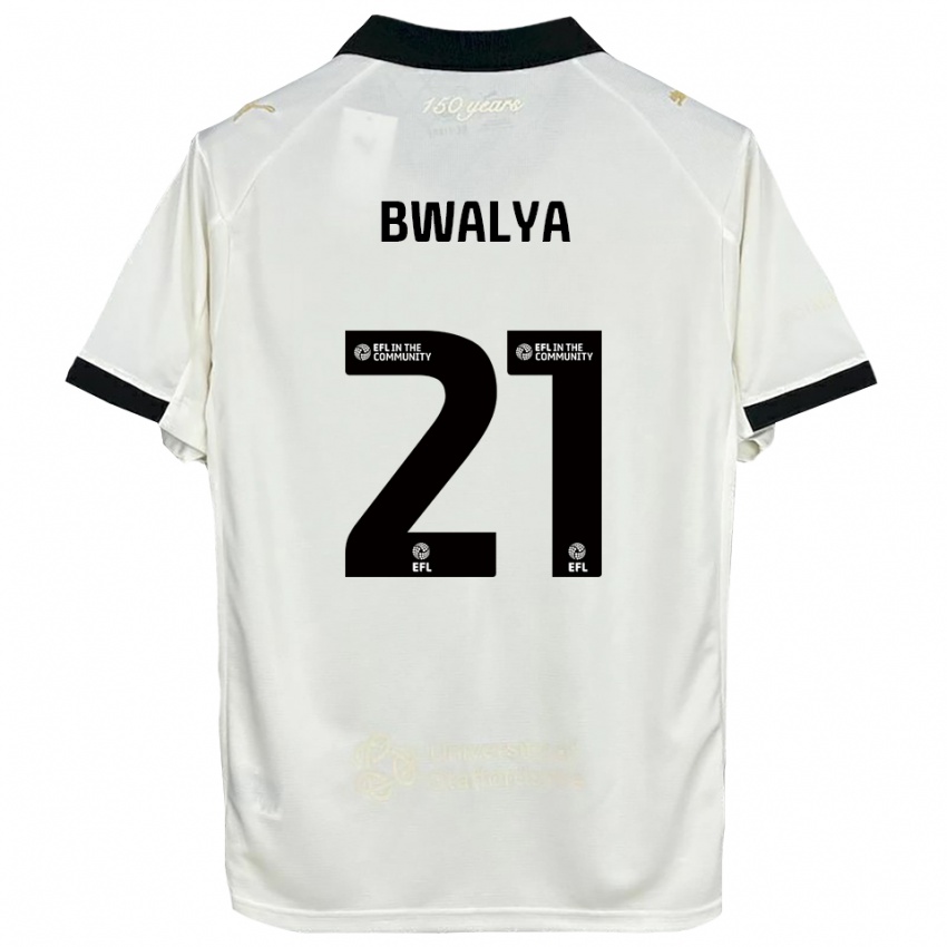 ילדים Sophie Bwalya #21 לבן פנינה שחור ג'רזי ביתית 2025/26 חולצה קצרה