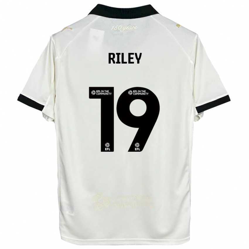 ילדים Keeley Riley #19 לבן פנינה שחור ג'רזי ביתית 2025/26 חולצה קצרה
