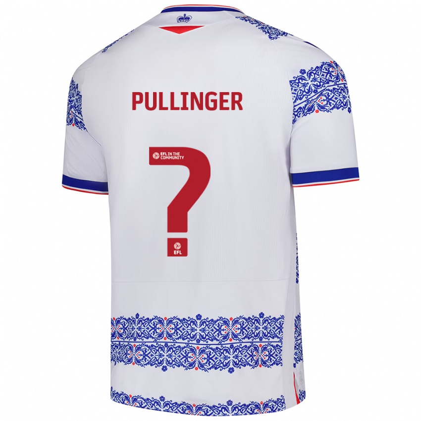 ילדים Matthew Pullinger #0 לבן כחול ג'רזי ביתית 2025/26 חולצה קצרה