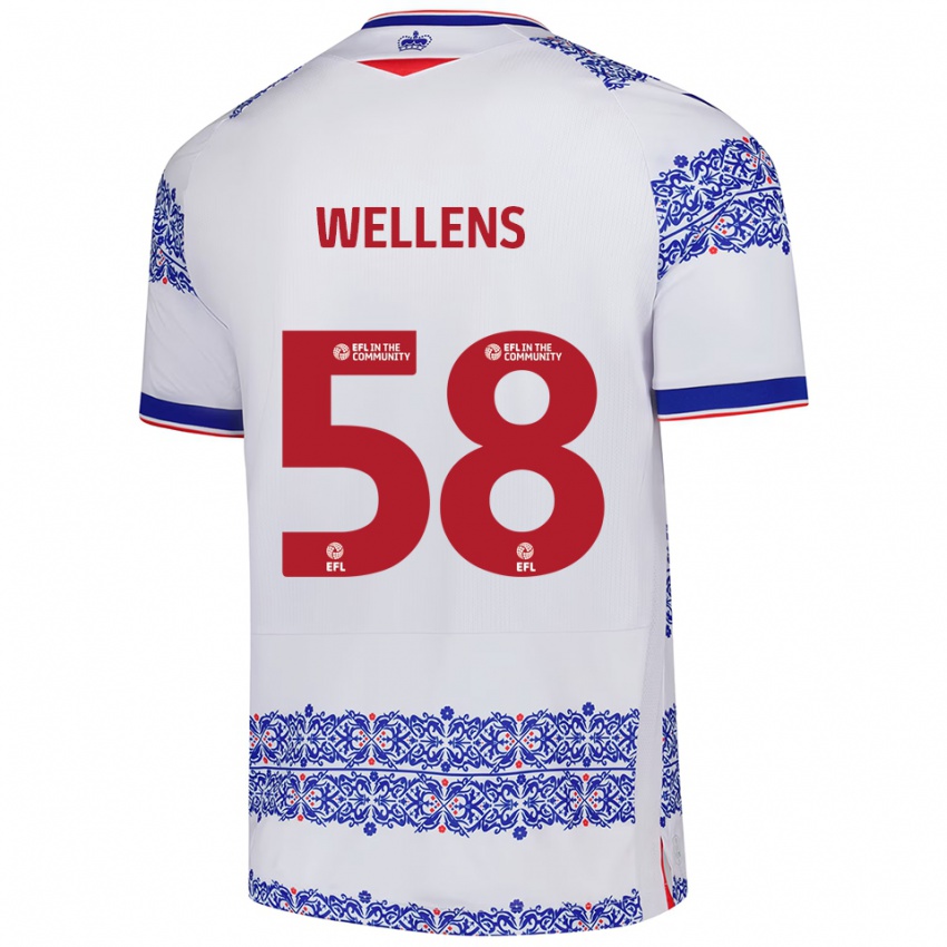 ילדים צ'ארלי ג׳רארד ריצ'רד ולנס #58 לבן כחול ג'רזי ביתית 2025/26 חולצה קצרה