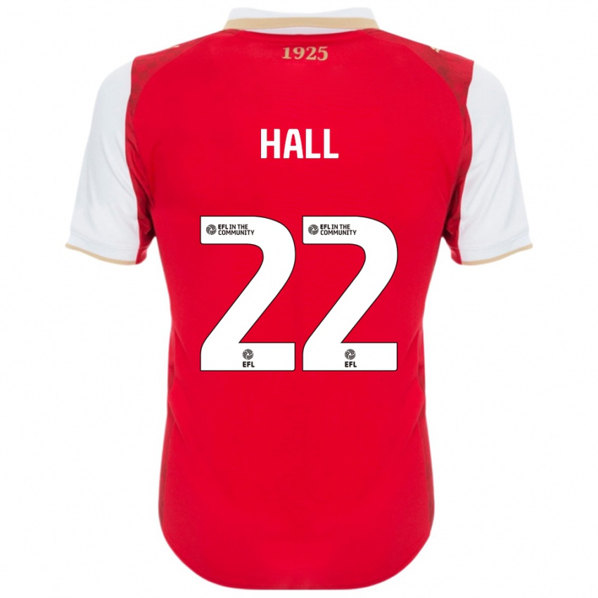 ילדים דנזל האל #22 אדום לבן ג'רזי ביתית 2025/26 חולצה קצרה