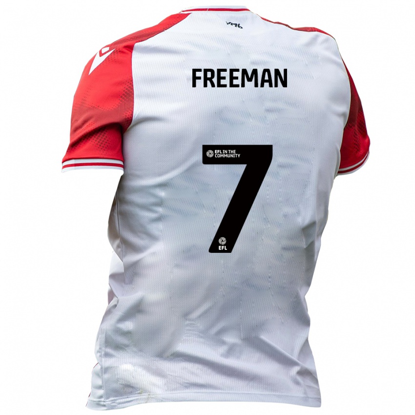 ילדים Nick Freeman #7 לבן אדום ג'רזי ביתית 2025/26 חולצה קצרה