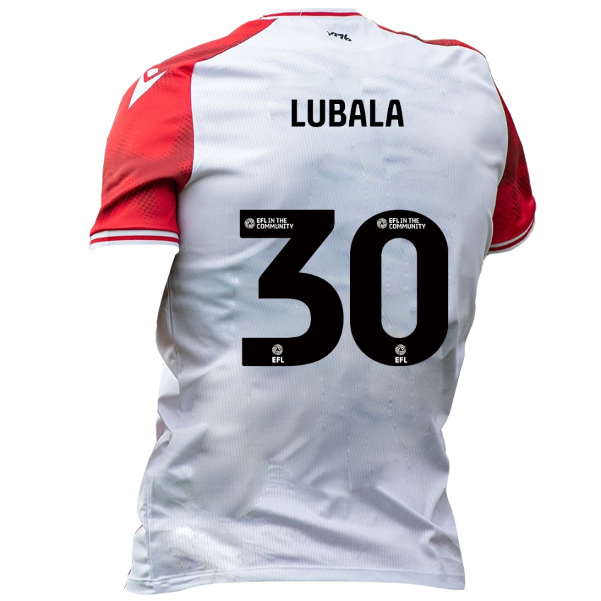 ילדים Bez Lubala #30 לבן אדום ג'רזי ביתית 2025/26 חולצה קצרה