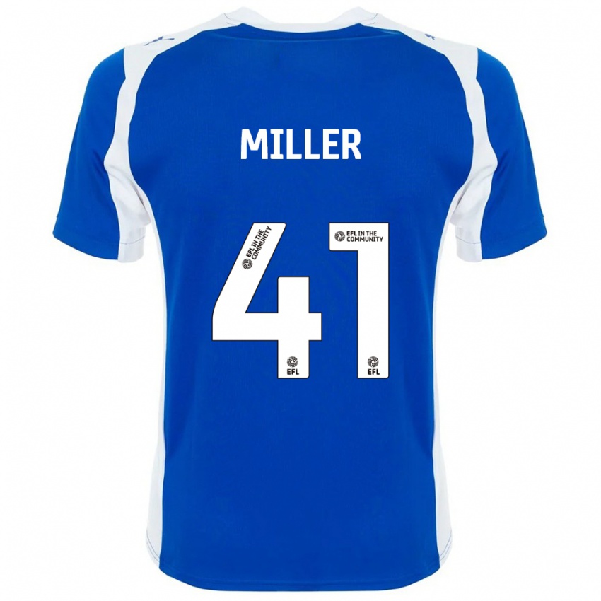 ילדים K'marni Miller #41 כחול לבן ג'רזי ביתית 2025/26 חולצה קצרה