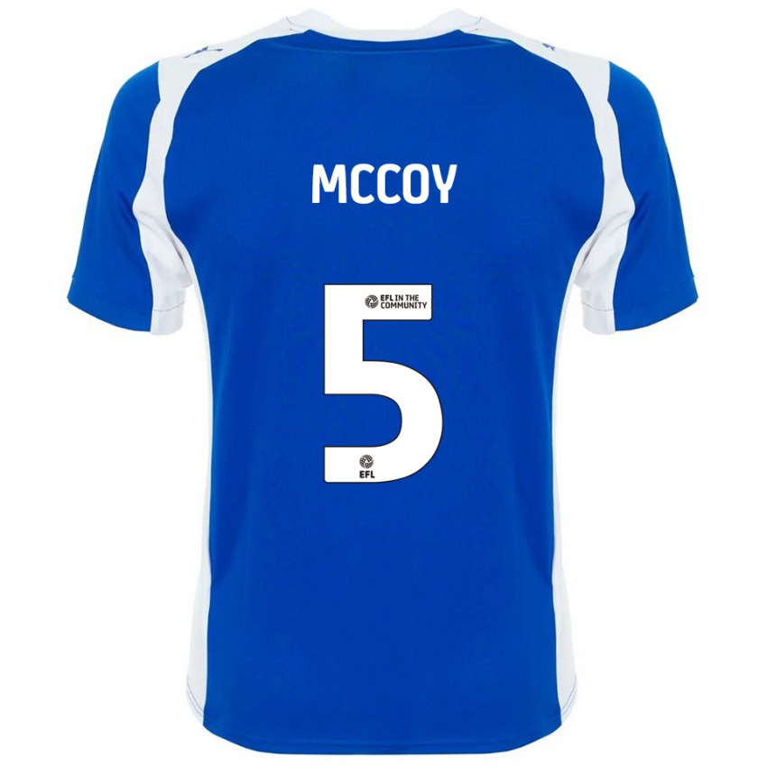 ילדים Libby Mccoy #5 כחול לבן ג'רזי ביתית 2025/26 חולצה קצרה