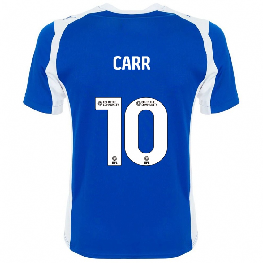 ילדים Grace Carr #10 כחול לבן ג'רזי ביתית 2025/26 חולצה קצרה