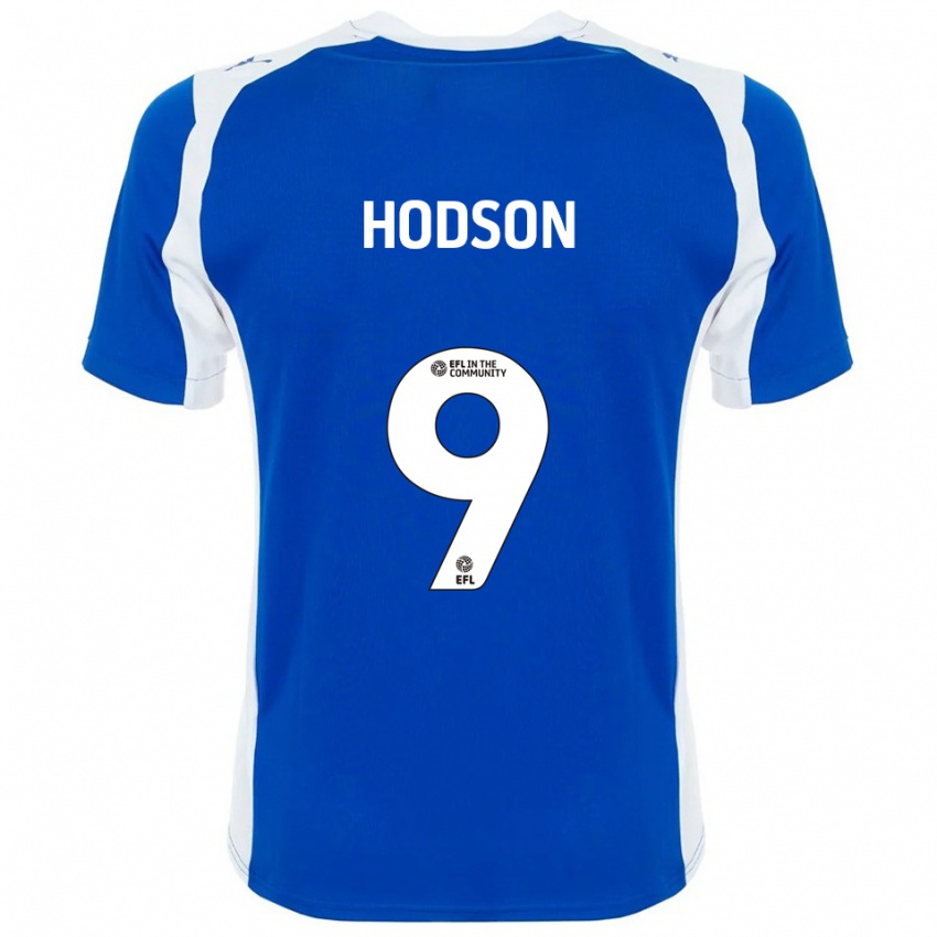 ילדים Avagrace Hodson #9 כחול לבן ג'רזי ביתית 2025/26 חולצה קצרה