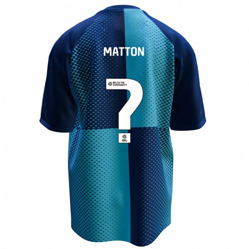 ילדים Jack Matton #0 כחול תכלת ג'רזי ביתית 2025/26 חולצה קצרה