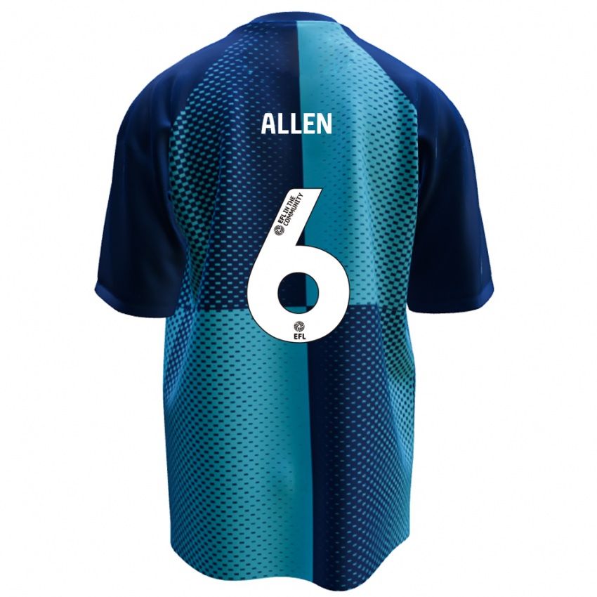 ילדים Taylor Allen #6 כחול תכלת ג'רזי ביתית 2025/26 חולצה קצרה