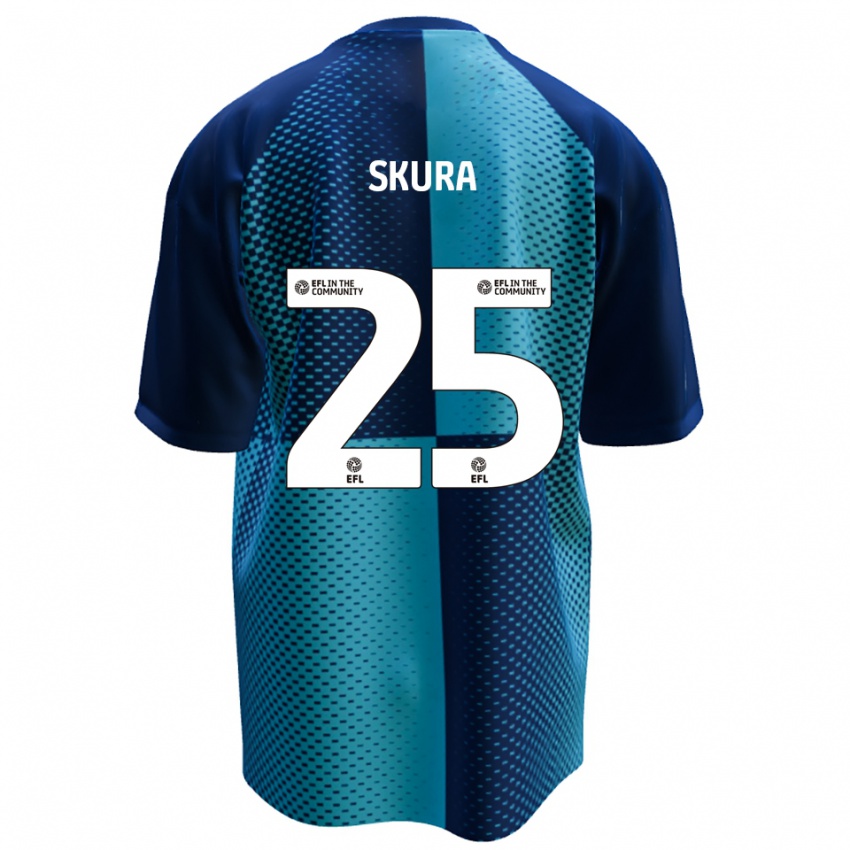 ילדים דקלן סקורה #25 כחול תכלת ג'רזי ביתית 2025/26 חולצה קצרה
