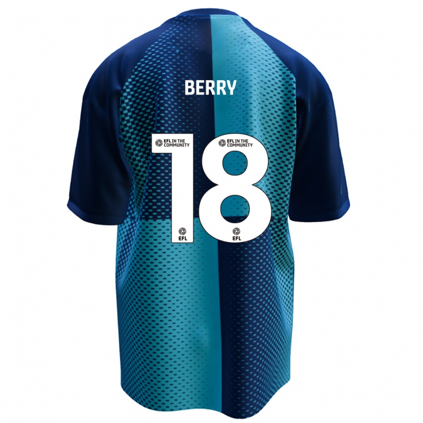 ילדים James Berry #18 כחול תכלת ג'רזי ביתית 2025/26 חולצה קצרה