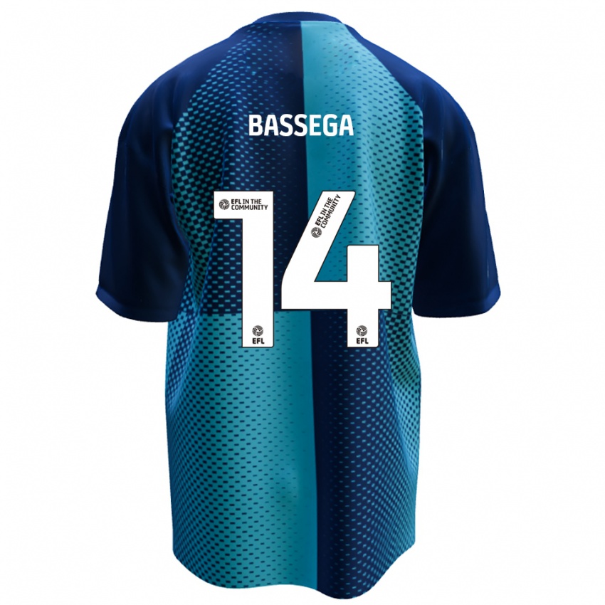 ילדים Nsemi Bassega #14 כחול תכלת ג'רזי ביתית 2025/26 חולצה קצרה