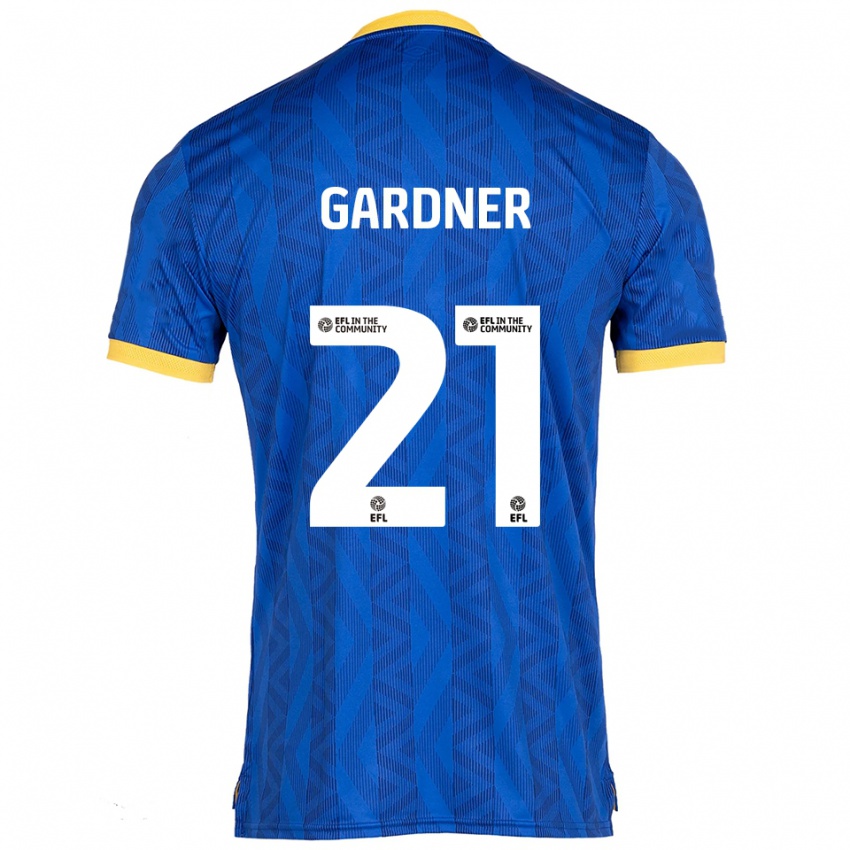 ילדים רמי גרדנר #21 כחול נייבי צהוב ג'רזי ביתית 2025/26 חולצה קצרה