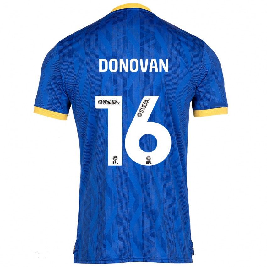 ילדים Emily Donovan #16 כחול נייבי צהוב ג'רזי ביתית 2025/26 חולצה קצרה