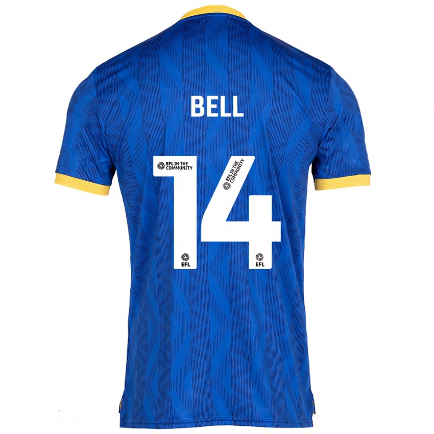 ילדים Leanne Bell #14 כחול נייבי צהוב ג'רזי ביתית 2025/26 חולצה קצרה