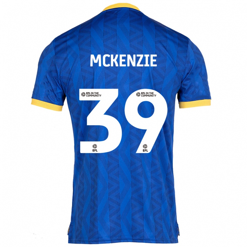 ילדים Kai Mckenzie #39 כחול נייבי צהוב ג'רזי ביתית 2025/26 חולצה קצרה
