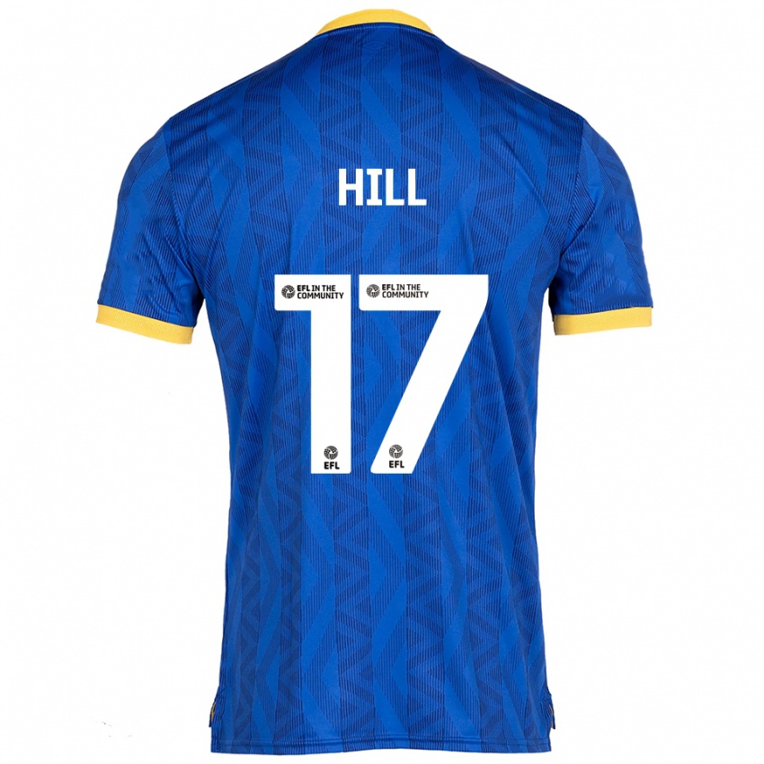 ילדים Anisha Hill #17 כחול נייבי צהוב ג'רזי ביתית 2025/26 חולצה קצרה