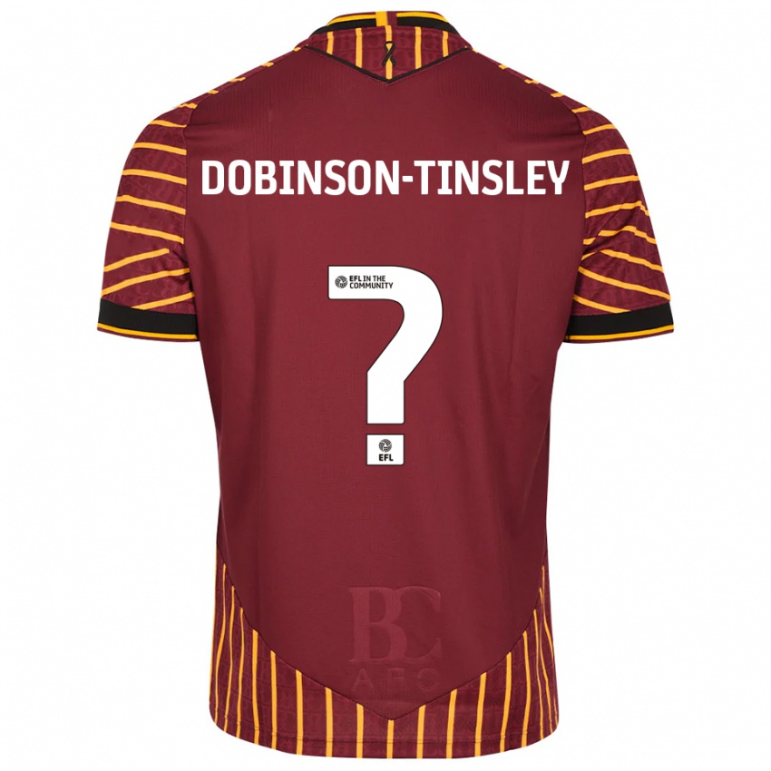 ילדים Kadie Dobinson-Tinsley #0 כתום בורדו ג'רזי ביתית 2025/26 חולצה קצרה