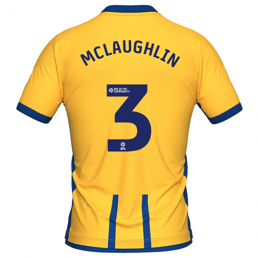 ילדים סטיבן מקלפלין #3 צהוב כחול ג'רזי ביתית 2025/26 חולצה קצרה