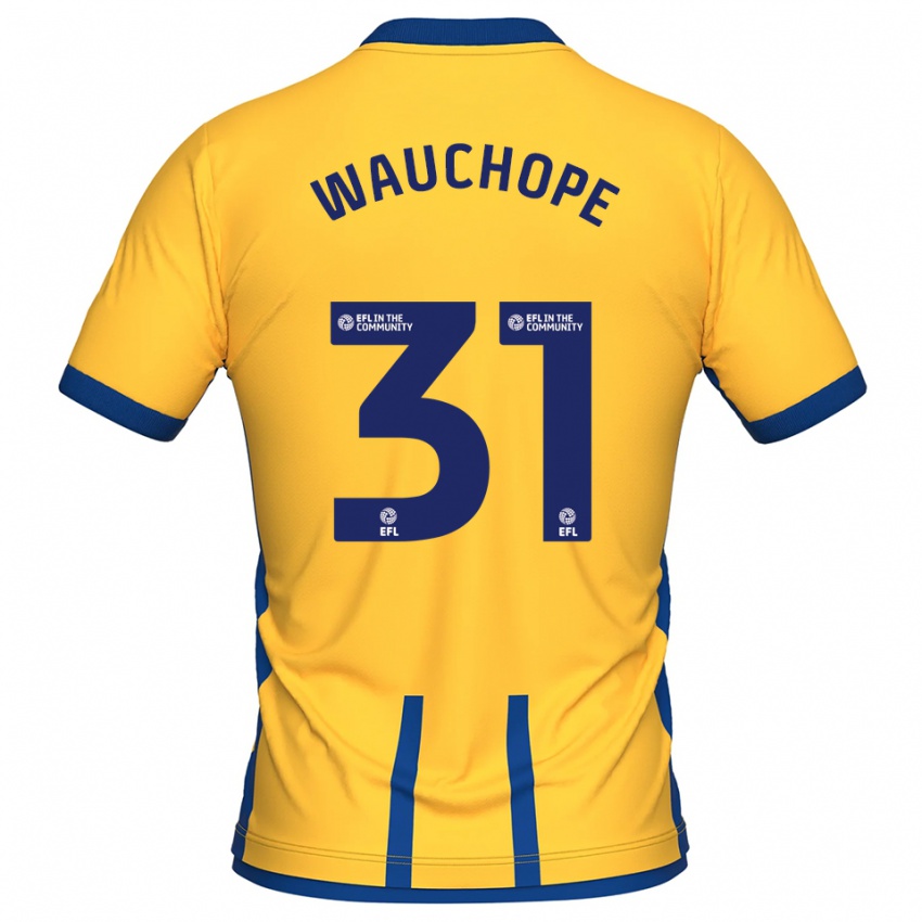 ילדים דריאן רואל בנג׳מין ווקופ #31 צהוב כחול ג'רזי ביתית 2025/26 חולצה קצרה