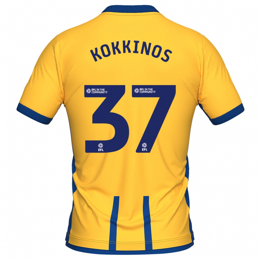 ילדים רוני לואיס קוקינוס #37 צהוב כחול ג'רזי ביתית 2025/26 חולצה קצרה