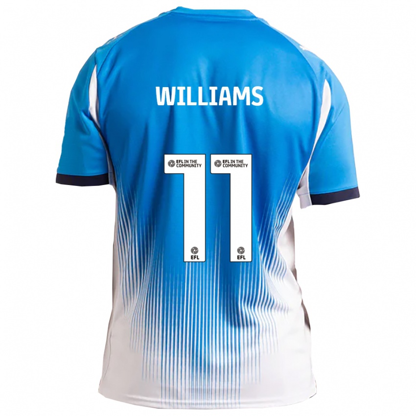 ילדים Lee Williams #11 כחול לבן ג'רזי ביתית 2025/26 חולצה קצרה