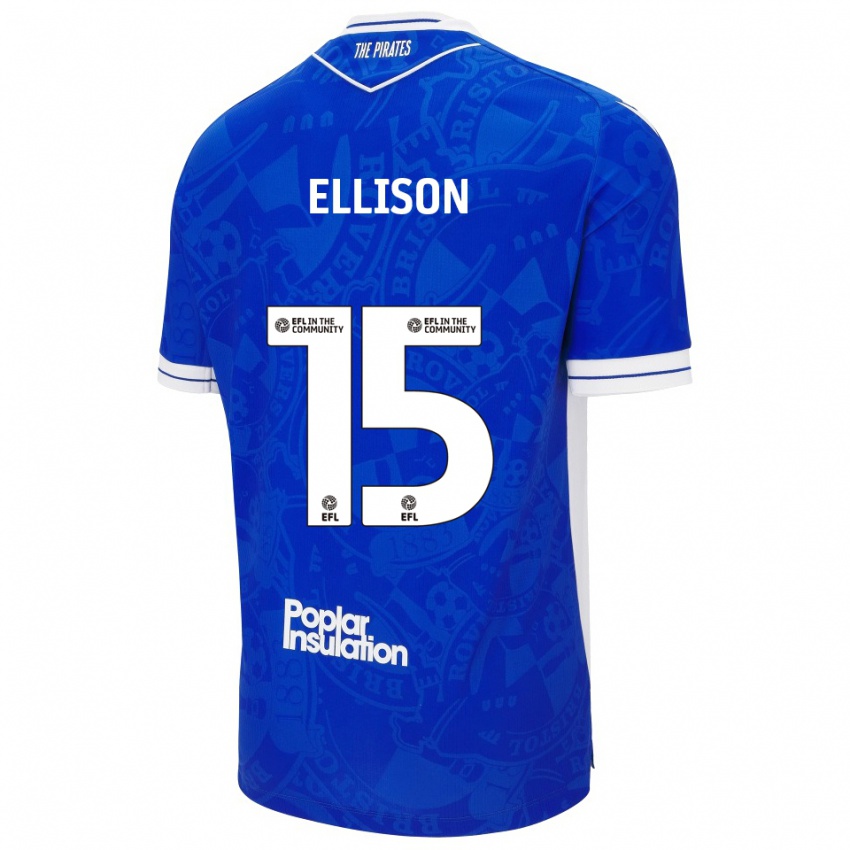 ילדים דן אליסון #15 כחול לבן ג'רזי ביתית 2025/26 חולצה קצרה