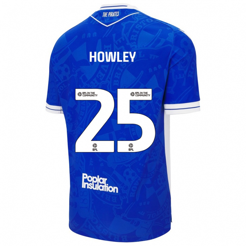 ילדים ראיין האולי #25 כחול לבן ג'רזי ביתית 2025/26 חולצה קצרה