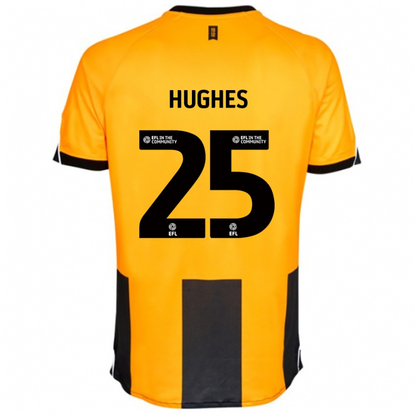 ילדים בן יוז #25 כתום שחור ג'רזי ביתית 2025/26 חולצה קצרה