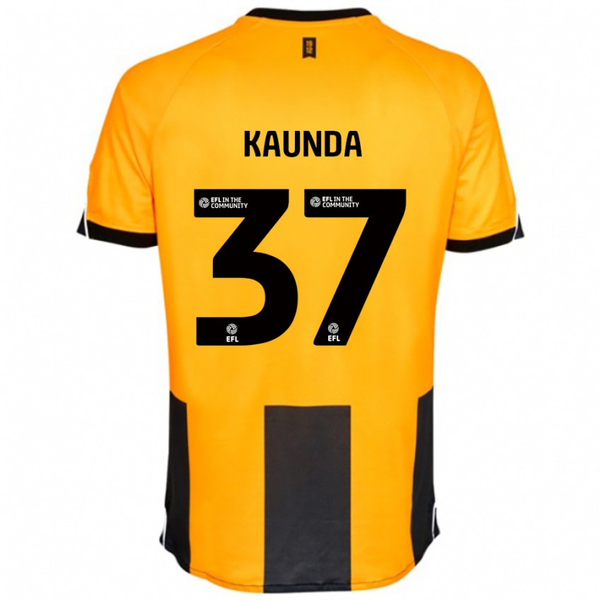 ילדים אמארו קאונדה #37 כתום שחור ג'רזי ביתית 2025/26 חולצה קצרה