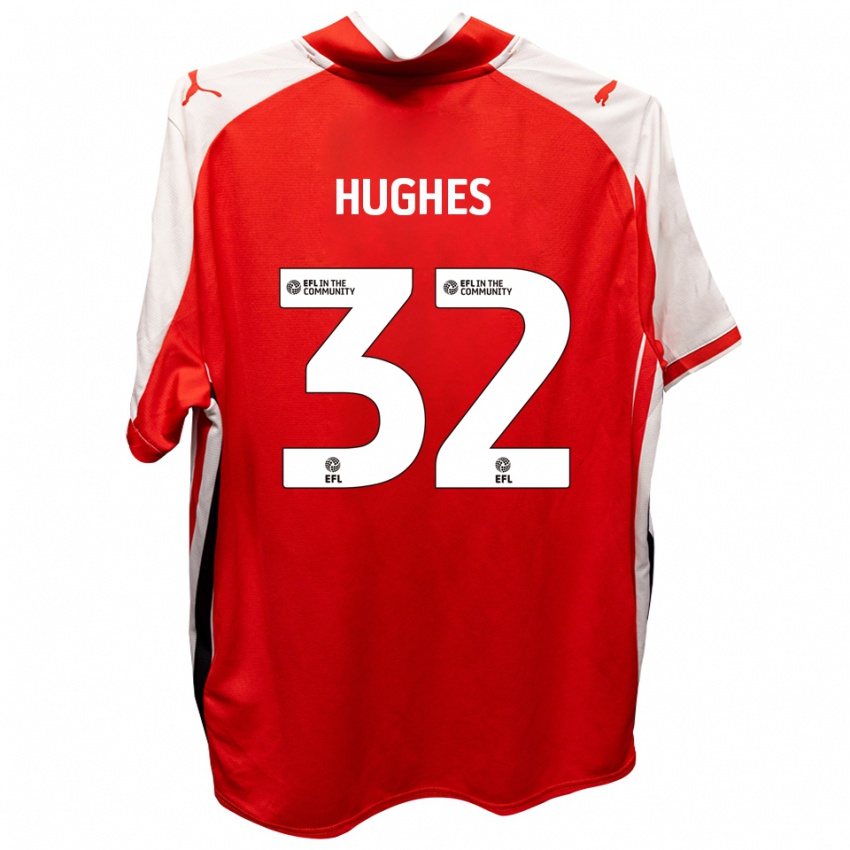 ילדים קיידן יוז #32 אדום לבן ג'רזי ביתית 2025/26 חולצה קצרה